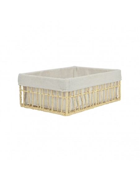Καλάθι Αποθήκευσης & Οργάνωσης Nest 32×24×12cm Μπεζ 02-28015 Estia