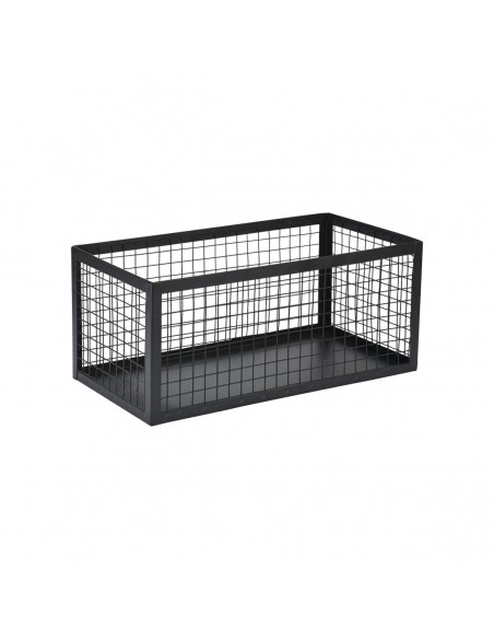 Καλάθι Αποθήκευσης & Οργάνωσης Cage Μεταλλικό 23.5x15x11cm ΜΑΥΡΟ Εstia 02-27650