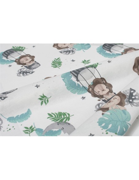 Παπλωματοθήκη Εμπριμέ Κούνιας 120Χ160 Dimcol Bebe Lion 533 Sky Blue