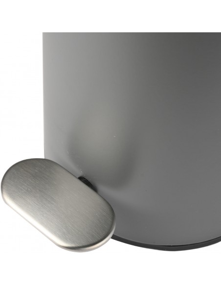 Χαρτοδοχείο Μπάνιου Slim Soft Close 5lt Γκρί Ματ εstia 02-21931