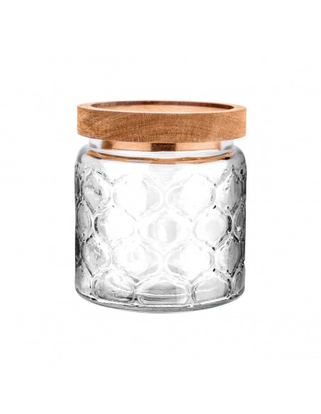 Δοχείο Αποθήκευσης Allure Γυάλινο 500ml Ανάγλυφο Estia 01-23591