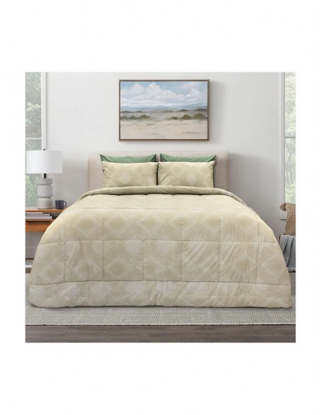 Σετ Μονά Σεντόνια 170Χ260 Siroco Grey Lino