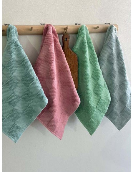 Σετ 2 Πετσέτες Κουζίνας Kitchen Towels 40x60 SUKI GREY Palamaiki