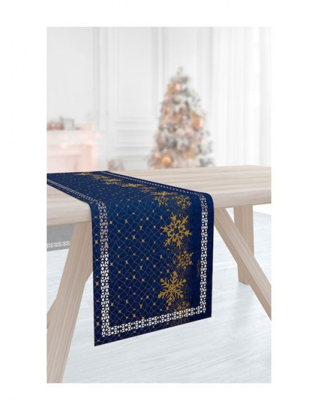 Χριστουγεννιάτικο Runner 40x160 Saint Clair 2031 Blue