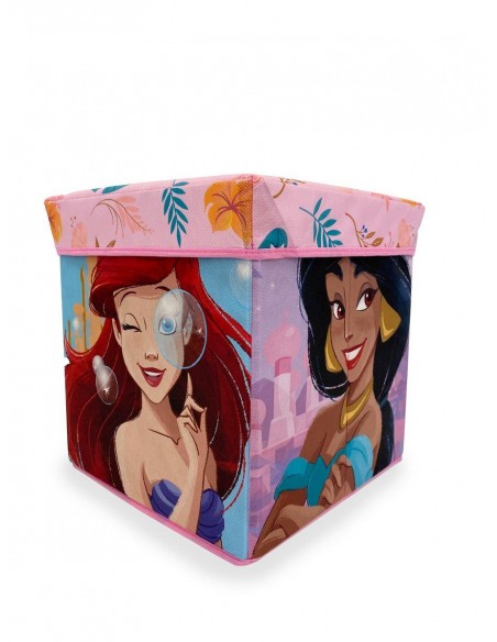 Κουτί-Σκαμπό Disney Home Princess 08 30X30X30 Coral Dimcol