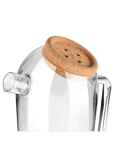 Κανάτα Γυάλινη1800ml Με Καπάκι Φελλού Estia