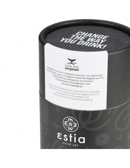Θερμός Travel Mug 350ml Save The Aegean εstia 01-25588 Noir Echo εstia