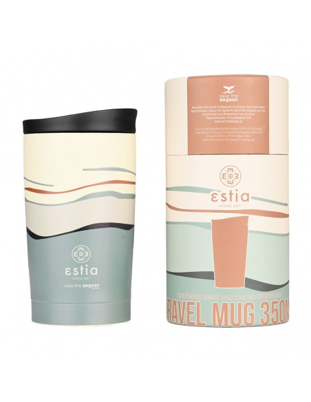 Θερμός Travel Mug 350ml Save The Aegean εstia 01-25618 Ecozen Horizon εstia
