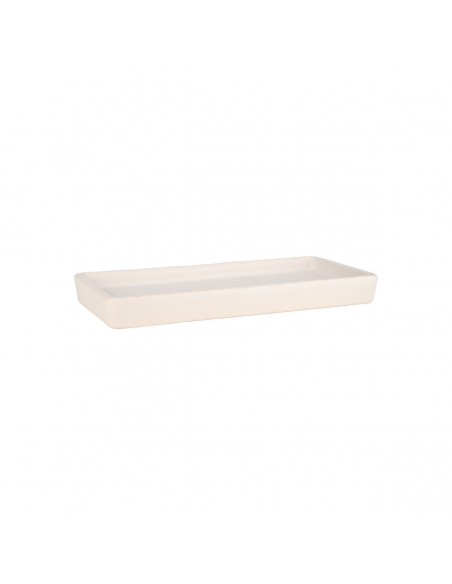 Δίσκος Μπάνιου Tiles Κεραμικός 20x10x2cm Λευκό Estia 02-27742