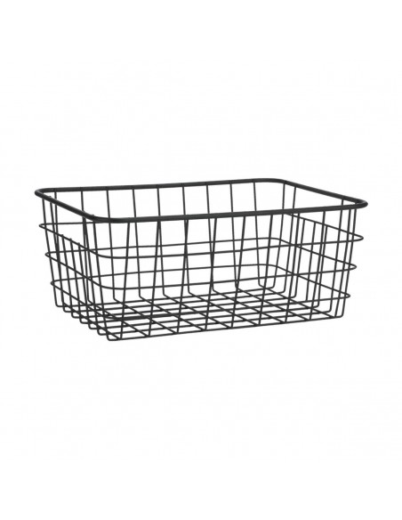 ΚΑΛΑΘΙ ΟΡΓΑΝΩΣΗΣ ΜΕΤΑΛΛΙΚΟ 28x22x12.5cm ΜΑΥΡΟ ESTIA 01-26721