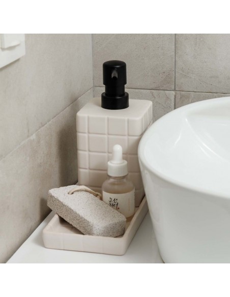 Δίσκος Μπάνιου Tiles Κεραμικός 20x10x2cm Λευκό Estia 02-27742