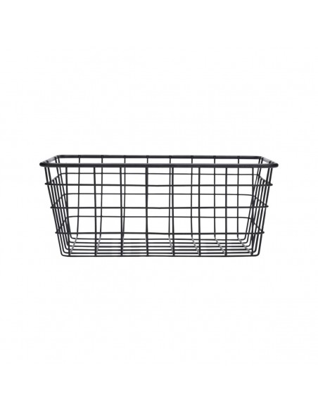ΚΑΛΑΘΙ ΟΡΓΑΝΩΣΗΣ ΜΕΤΑΛΛΙΚΟ 22x16x12cm ΜΑΥΡΟ ESTIA 01-26714