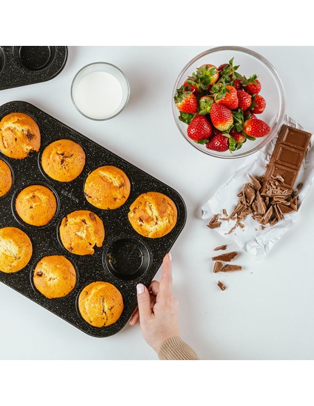 Ταψί για muffins Nature με αντικολλητική επίστρωση stone 35cm NAVA