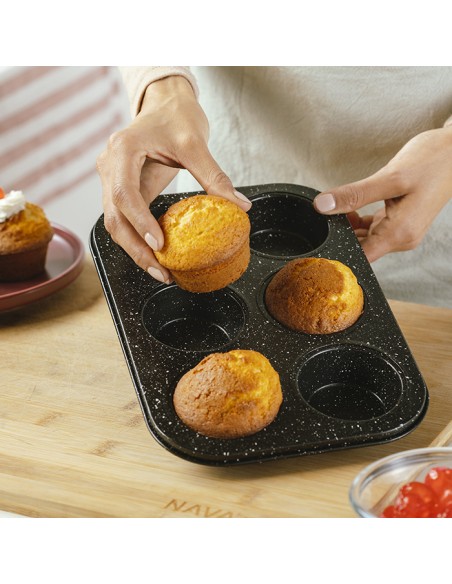 Ταψί για muffins Nature με αντικολλητική επίστρωση stone 26.5cm NAVA
