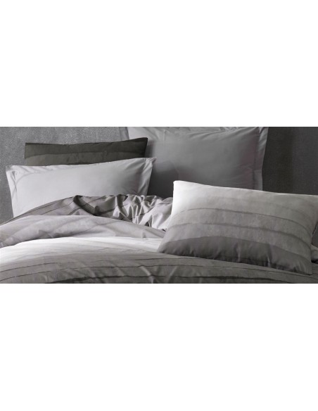 Σεντόνια Εμπριμέ Σετ 4 τεμ Shades of Grey 485 220X240 Grey Μαξιλαροθήκη ΕμπριμέDimcol
