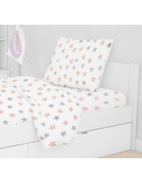 ΣΕΝΤΟΝΙΑ ΕΜΠΡΙΜΕ ΣΕΤ 2 τεμ Star 103 160Χ240 Grey Cotton 100% Dimcol Kids