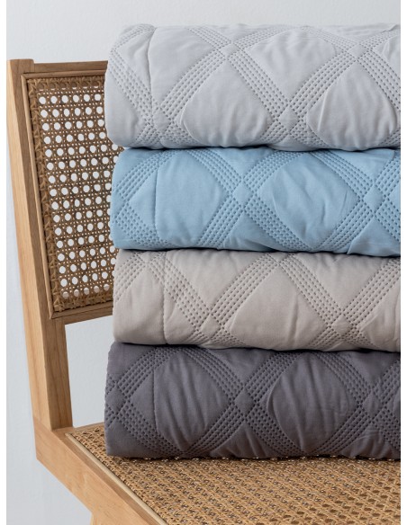 Σετ Κουβερλί υπέρδιπλο 220x240 IFIGENEIA DENIM Palamaiki