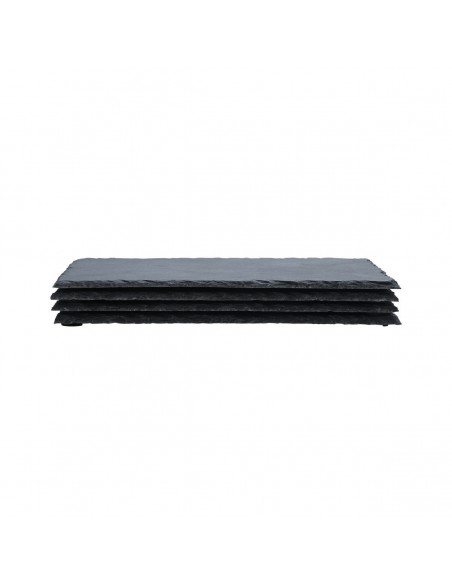 Πλάτω Σερβιρίσματος Σχιστόλιθου 22x14cm Σετ 4τμχ. 07-24086 ESTIA