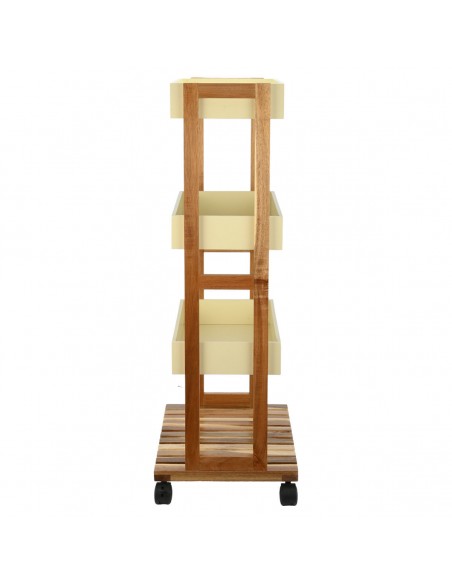 ΤΡΟΛΕΪ ΑΠΟΘΗΚΕΥΣΗΣ ALLURE 4 ΕΠΙΠΕΔΩΝ IVORY 01-24970 ESTIA
