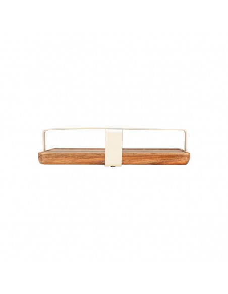 Χαρτοπετσετοθήκη Τετράγωνη Allure Μεταλλική IVORY 01-24765 estia