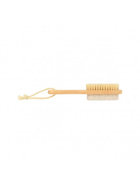 ΒΟΥΡΤΣΑ ΠΟΔΙΩΝ ELIXIR BAMBOO ΜΕ ΕΛΑΦΡΟΠΕΤΡΑ 18x3.5x4cm 02-27377 ESTIA
