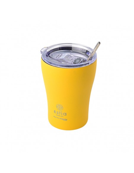 Θερμός Coffee Mug 350ml εstia Save The Aegean 01-12458 Pineapple Yellow