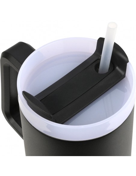 Θερμός Straw Tumbler XL Save The Aegean 900ml MIDNIGHT BLACK 01-28664 ESTIA