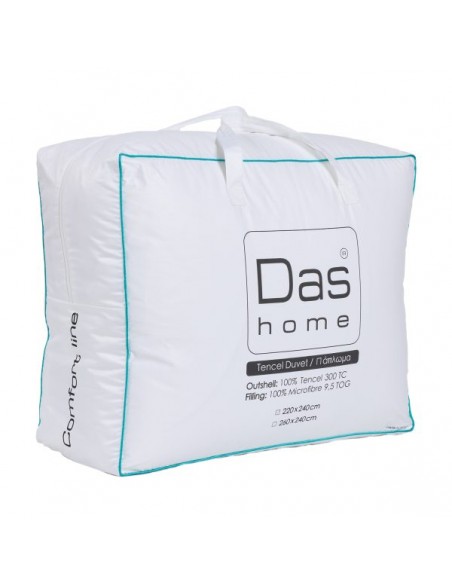 Πάπλωμα Υπέρδιπλο Tencel 220Χ240 Comfort 1429 Λευκό Das Home