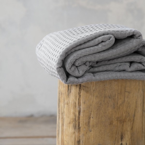 Κουβέρτα Πικέ Υπέρδιπλη Nima Home Habit Gray