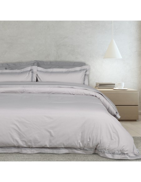 Παπλωματοθήκη Υπέρδιπλη Σετ Executive 1698 GREY Das Home