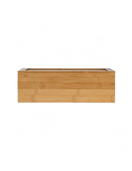 ΚΟΥΤΙ ΑΠΟΘΗΚΕΥΣΗΣ ΒΑΜΒΟΟ 8 ΘΗΚΕΣ 31x19x9cm ΜΕ ΚΑΠΑΚΙ 01-27025 ESTIA
