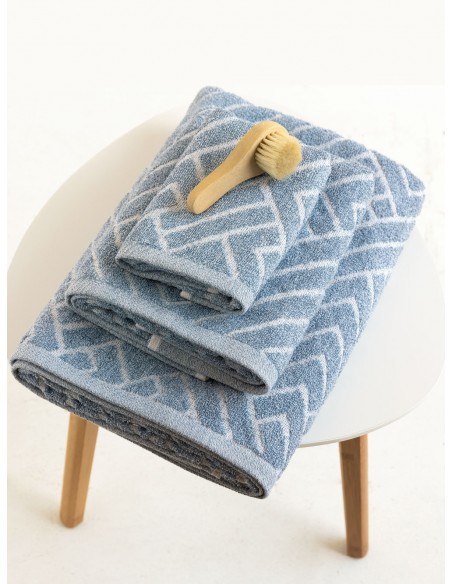 Σετ Πετσέτες (30X50. 50X90. 70X140) RANON DENIM Palamaiki
