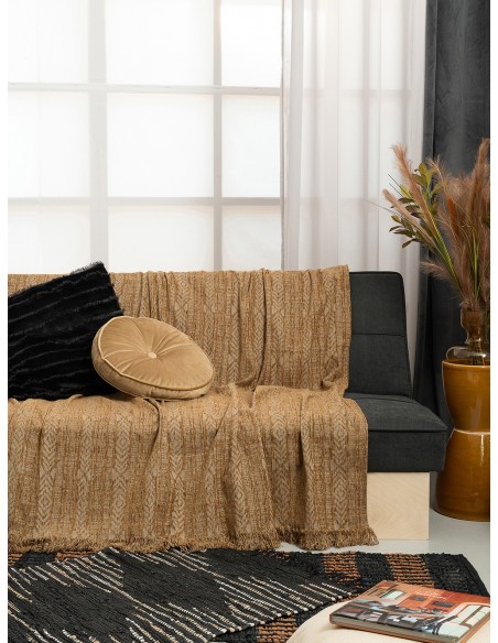 Ριχτάρι Πολυθρόνας 180x180 Palamaiki Basil Brown