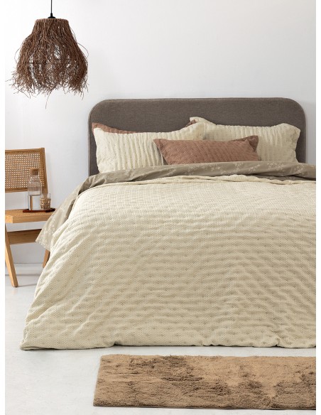 Κουβερλί υπέρδιπλο 220x240 TOT IVORY Palamaiki