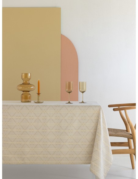 Τραπεζομάντηλο Αλέκιαστο 175Χ160 Palamaiki Lupo Beige