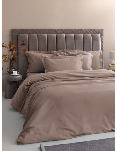Σετ Υπέρδιπλα Σεντόνια 240x270 (Σετ) Palamaiki Posh Sateen Taupe