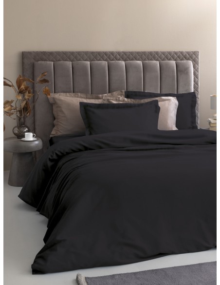 Σεντόνια Υπέρδιπλα 240x270 (Σετ) Palamaiki Posh Sateen Black
