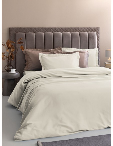 Σεντόνια Υπέρδιπλα 240x270 (Σετ) Palamaiki Posh Sateen Ivory