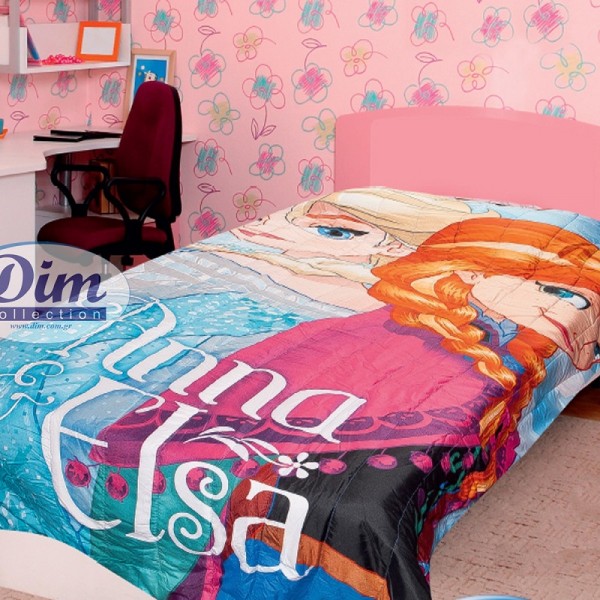 Κουβερλί Μονό Δύο Όψεων Disney Dim Collection Frozen 510