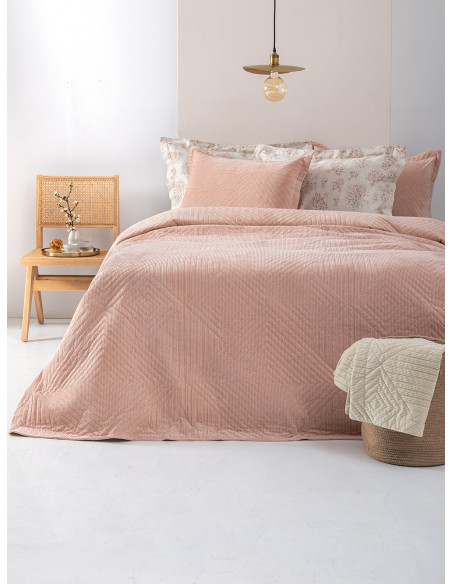 Κουβερλί Υπέρδιπλο 220x240 Palamaiki Dizza Rose