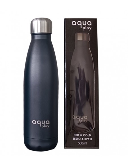 Μπουκάλι Θερμός 500 ml AquaPlay Μαύρο