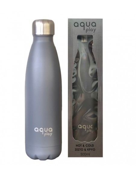 Μπουκάλι Θερμός 500 ml AquaPlay Ανθρακί