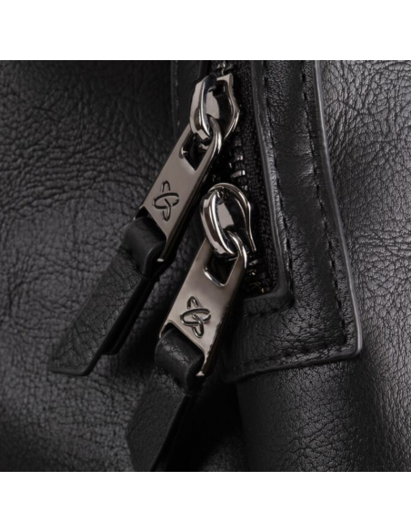 Τσάντα Αλλαξιέρα Vegan Δέρμα Black Silver Cross
