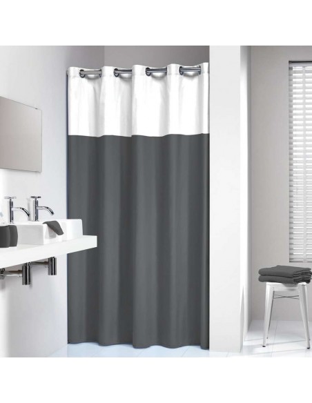 Κουρτίνα μπάνιου υφασμάτινη Double 180x200 grey Sealskin