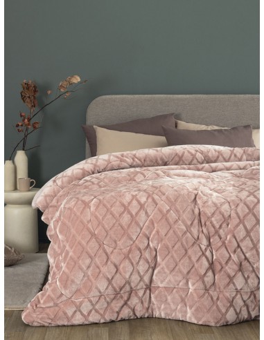 Κουβερτοπάπλωμα Υπέρδιπλο 220x240 NADINE/5 PINK...