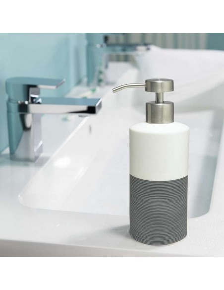 Αντλία Σαπουνιού Doppio Grey  Πορσελάνη 325ML Sealskin