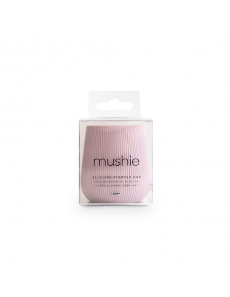 Ποτηράκι Σιλικόνης με Ανάγλυφο Σχέδιο Soft Lilac - Mushie