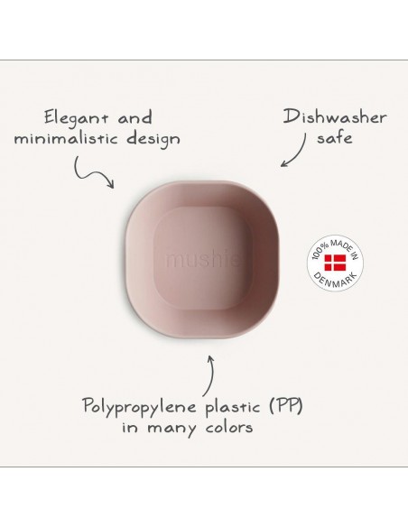 Σετ 2 Μπωλ PP Square Blush - Mushie