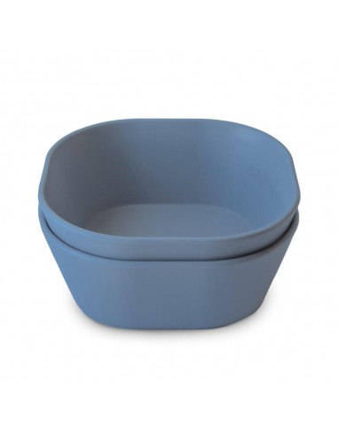 Σετ 2 Μπωλ PP Square Twilight Blue - Mushie