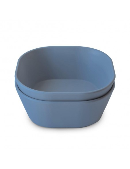 Σετ 2 Μπωλ PP Square Twilight Blue - Mushie